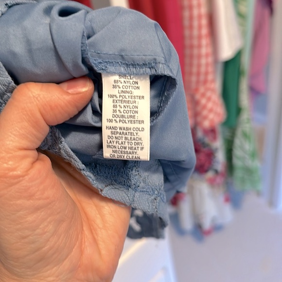 Cerulean Blue Fit and Flare Floral Crochet Dress - Picture 4 of 4